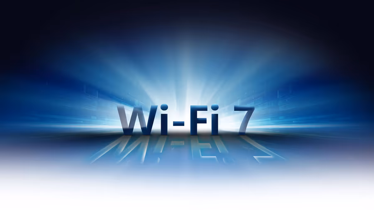 Wireless connectivity icon showcasing Wi-Fi 7 speed capabilities