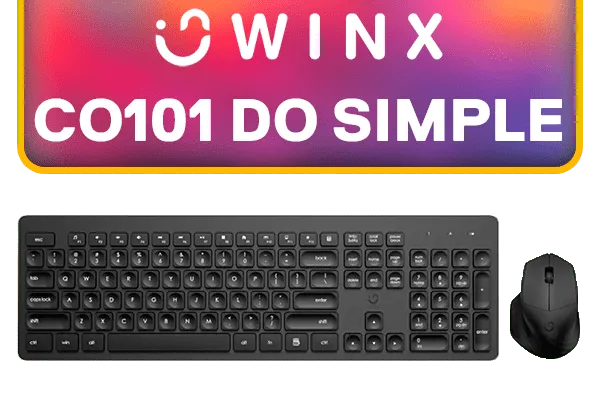 WINX CO101 Wireless Mouse and Keyboard Combo - Black