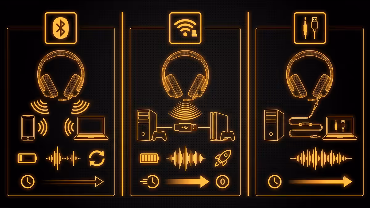 Headset connection types