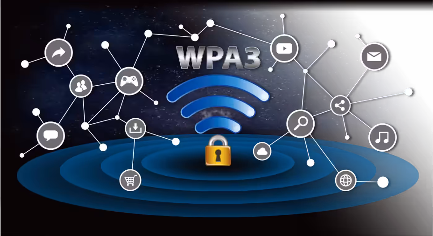 WPA3 security shield icon indicating network protection