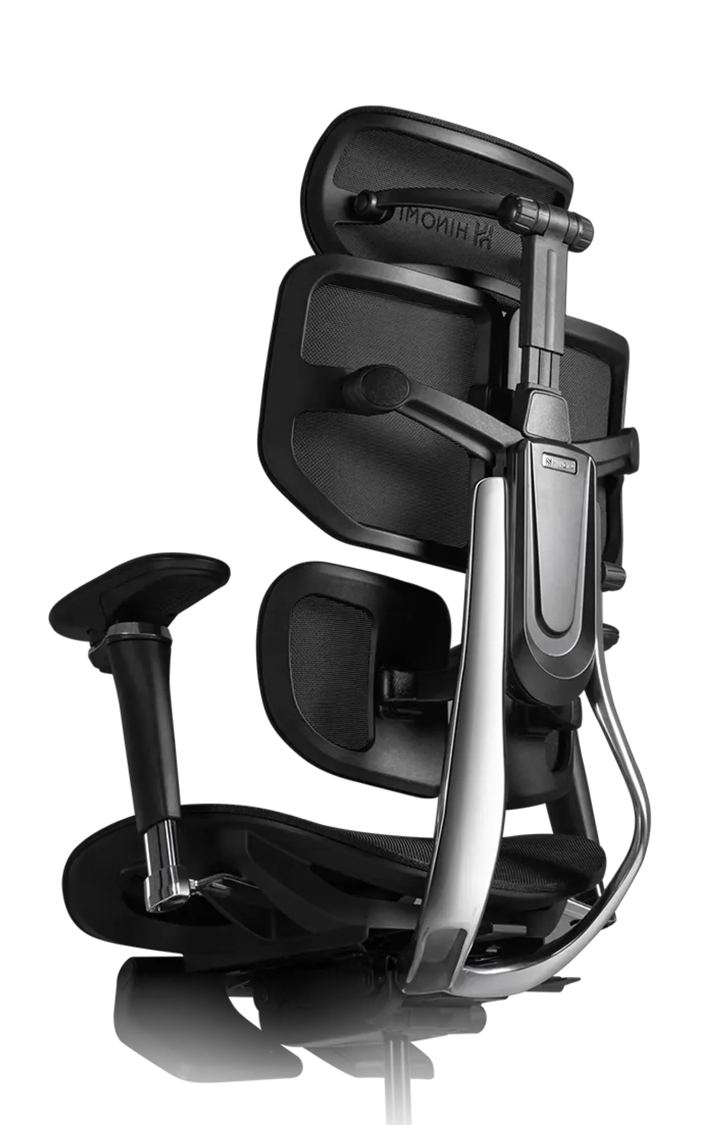 Rear view of the X2 Pro chair showcasing 17 total adjustment points