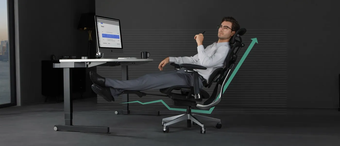 Close-up of the extendable leg rest/footrest feature on the X2 Pro chair