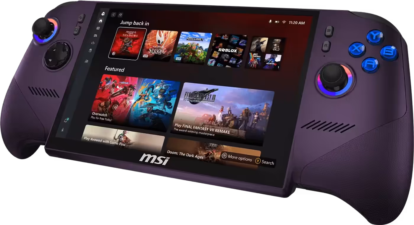 Xbox Mode dashboard interface for game library access
