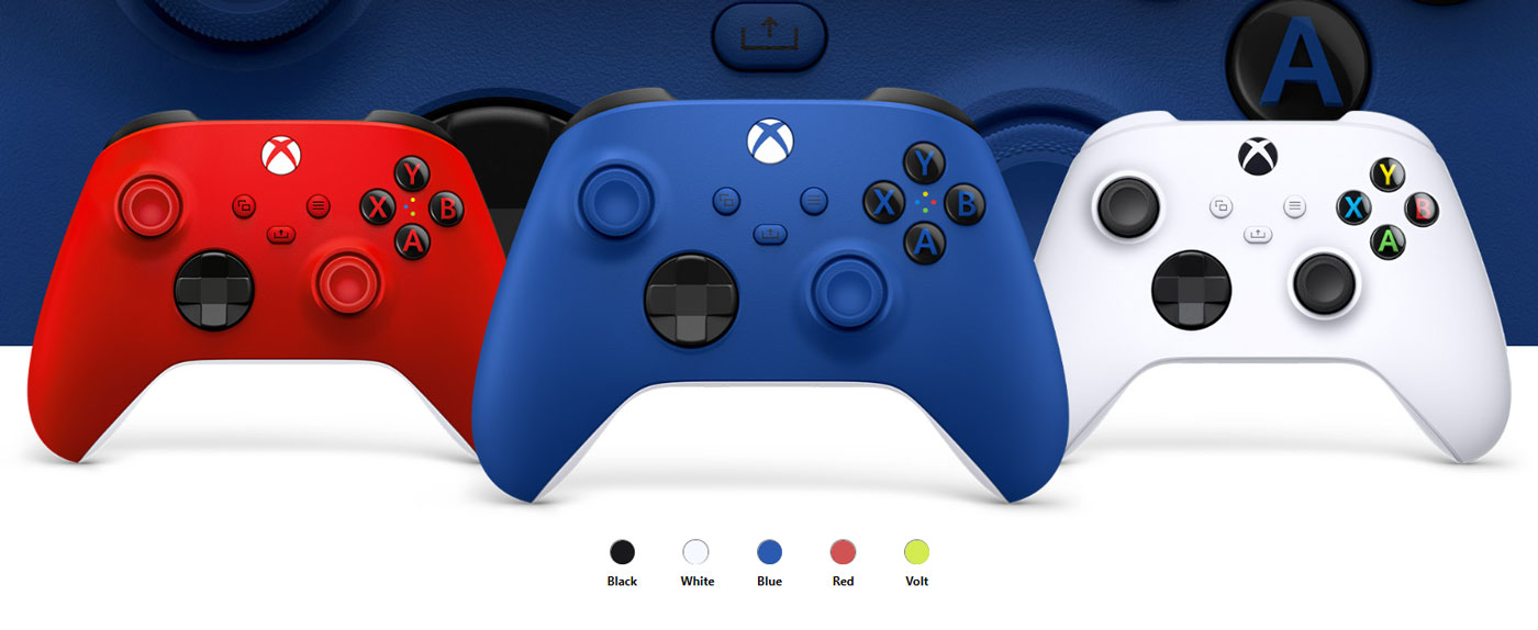 Xbox Wireless Controller in Shock Blue