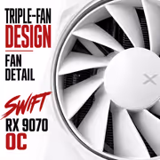 XFX Swift AMD Radeon RX 9070 OC 2700MHz | 3584 Cores - image 4