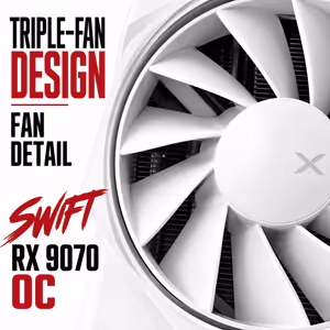 XFX Swift AMD Radeon RX 9070 OC 2700MHz | 3584 Cores - image 4