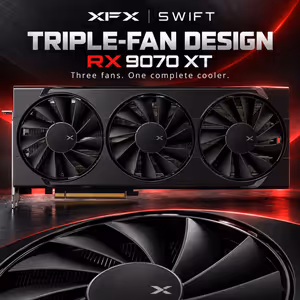 XFX SWIFT RX 9070 XT 16GB GDDR6 GPU — RDNA 4, Ray Tracing - image 3