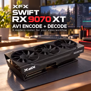 XFX SWIFT RX 9070 XT 16GB GDDR6 GPU — RDNA 4, Ray Tracing - image 5