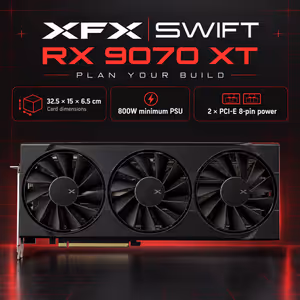 XFX SWIFT RX 9070 XT 16GB GDDR6 GPU — RDNA 4, Ray Tracing - image 6
