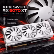 XFX SWIFT RX 9070 XT 16GB White GPU - RDNA 4 Power - image 3
