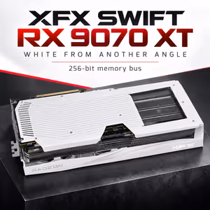 XFX SWIFT RX 9070 XT 16GB White GPU - RDNA 4 Power - image 4