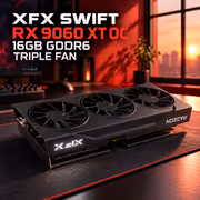 XFX SWIFT RX 9060 XT OC 16GB Triple Fan Graphics Card - image 2