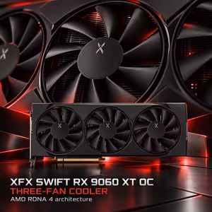 XFX SWIFT RX 9060 XT OC 16GB Triple Fan Graphics Card - image 3