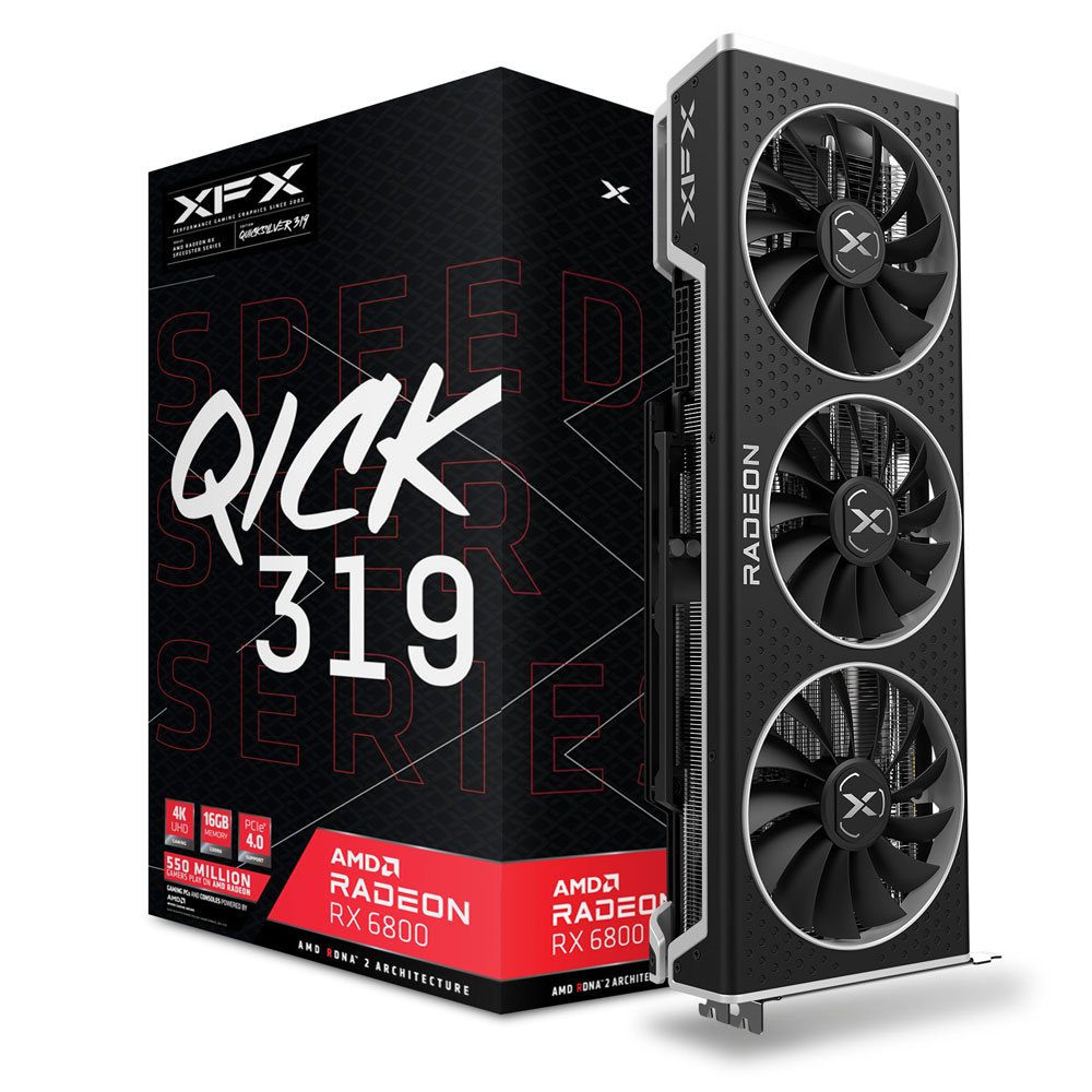 XFX Speedster QICK 319 AMD Radeon RX 6800 16GB BLACK - Best Deal
