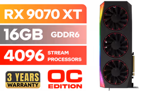 XFX Mercury Radeon RX 9070 XT 16GB Magnetic Air Edition Graphics Card - Image 1