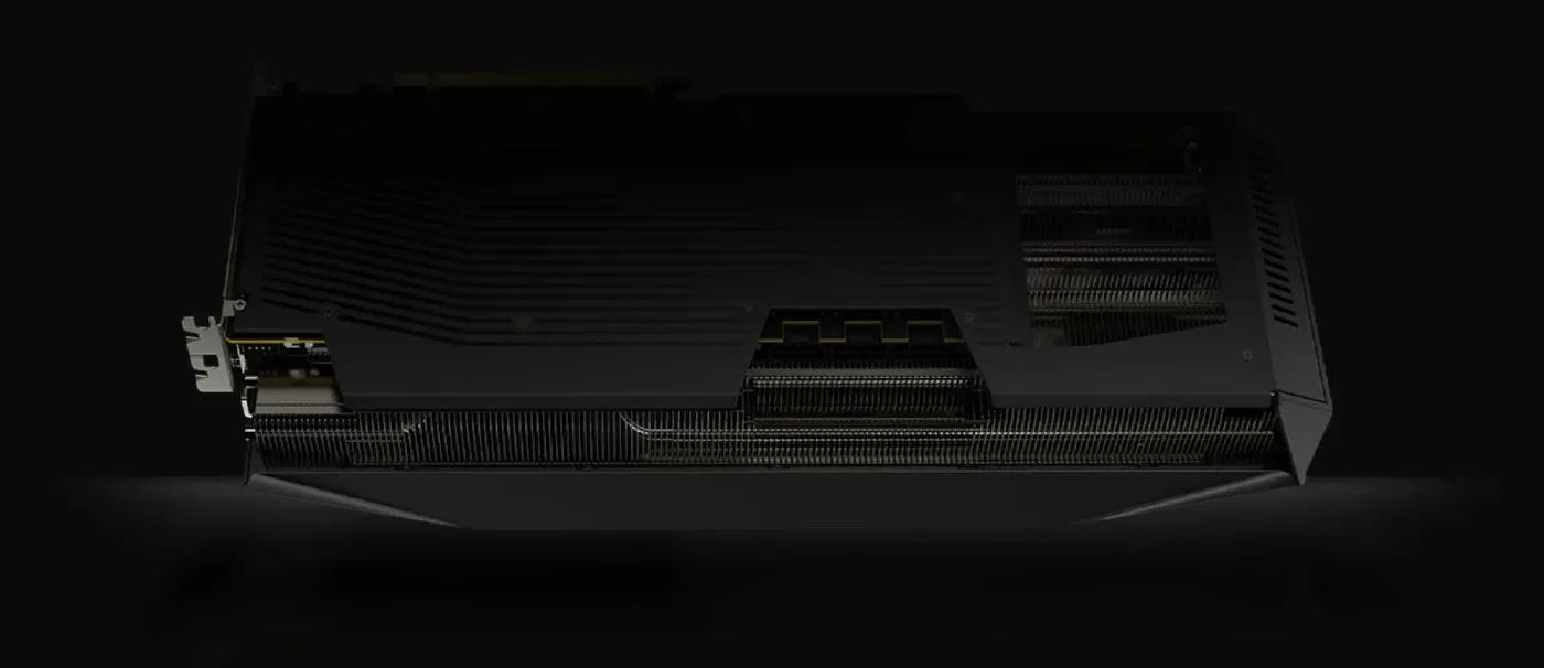 XFX Mercury graphics card showing advanced airflow and cooling layout