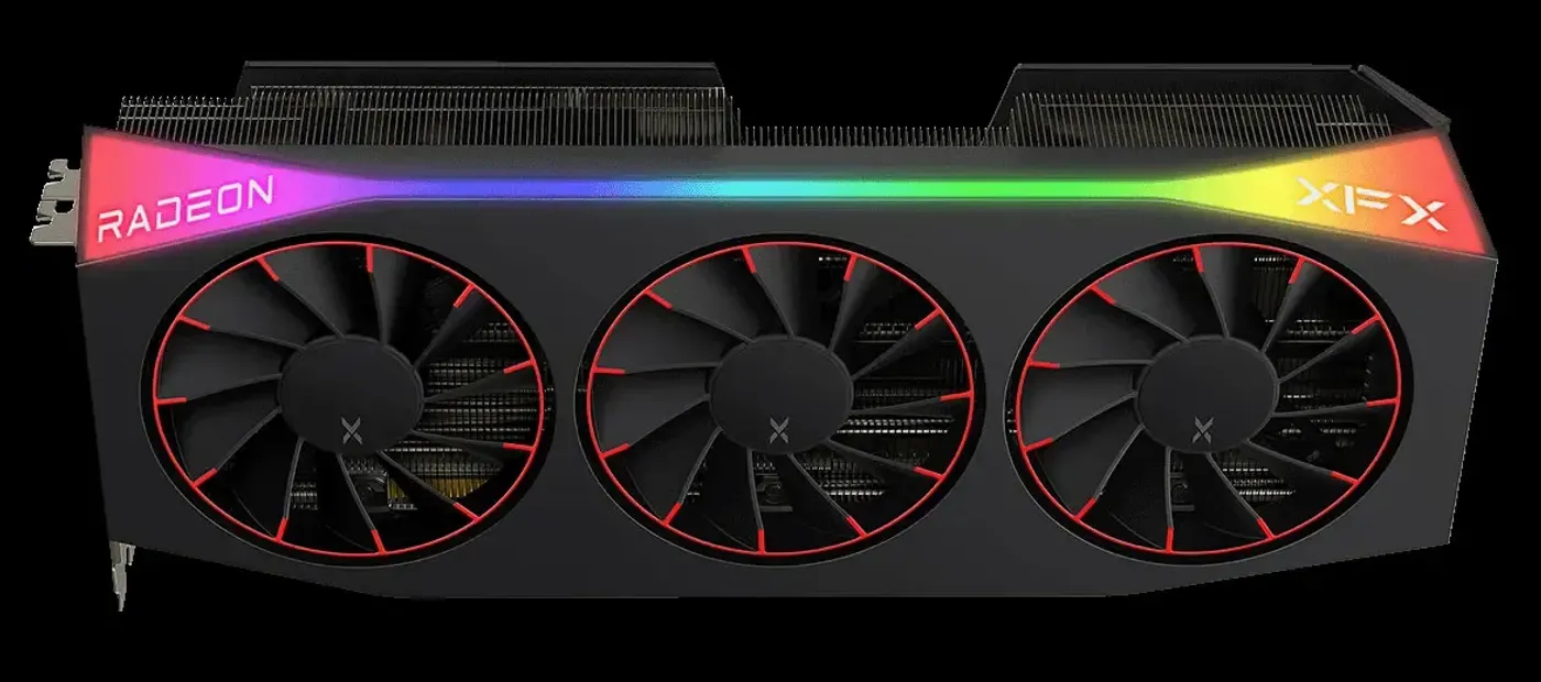 Full-length ARGB strip on XFX Mercury series graphics card