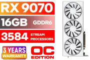 XFX Swift AMD Radeon RX 9070 OC 2700MHz | 3584 Cores - image 1
