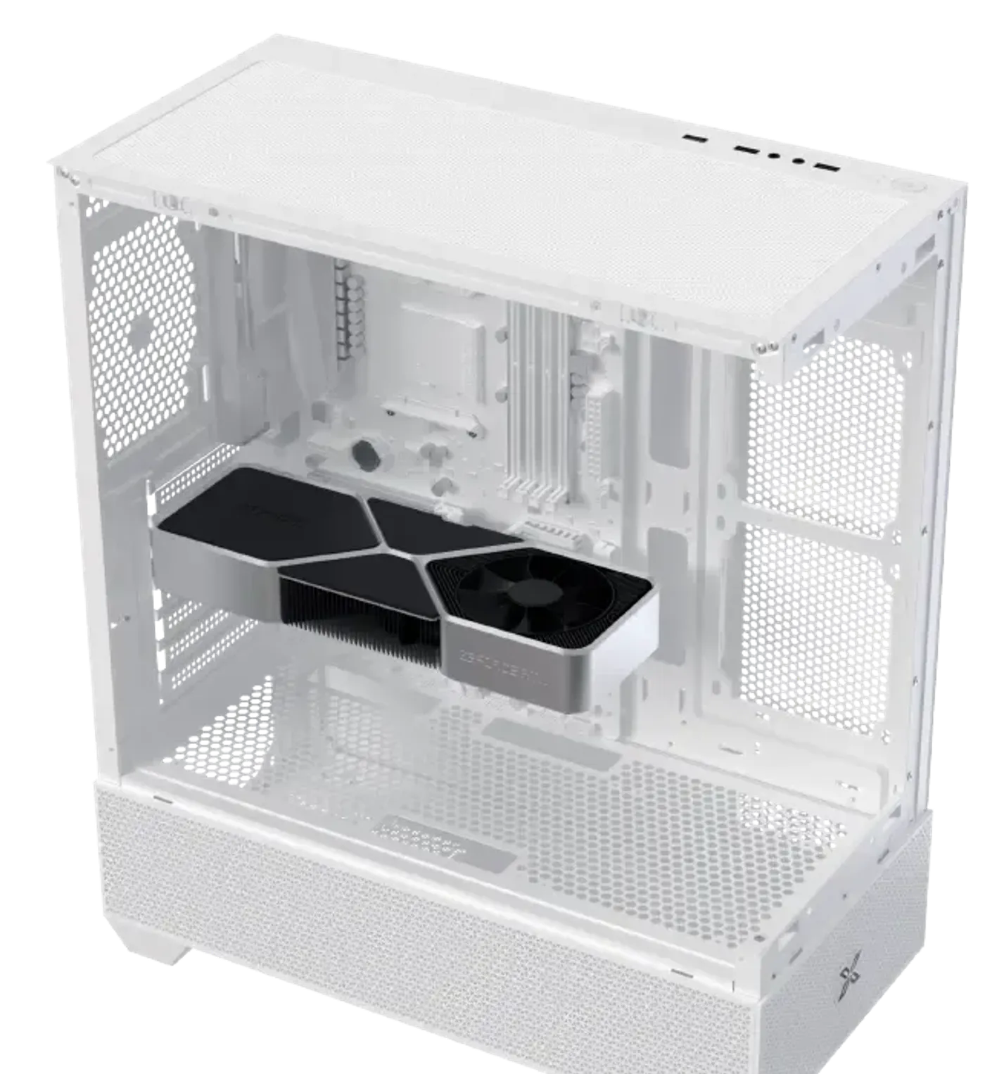 Graphics card clearance inside the Xigmatek Alphard Arctic mid tower case