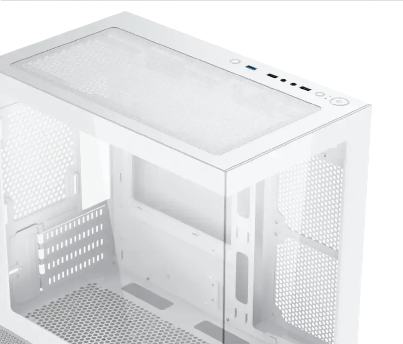 Dual tempered glass panels on the Xigmatek Alphard M Arctic case