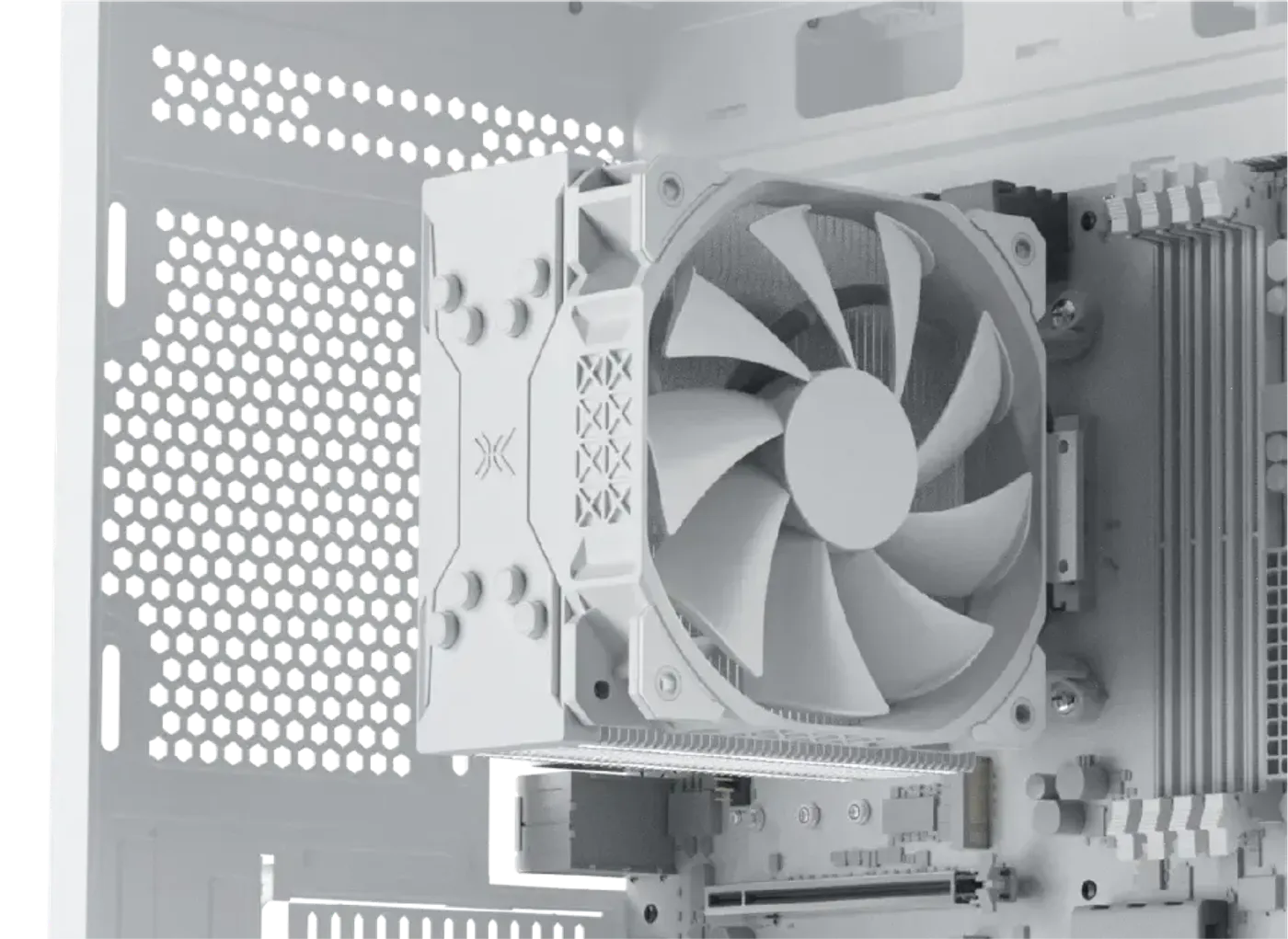 CPU cooler height clearance inside the Alphard M Arctic case