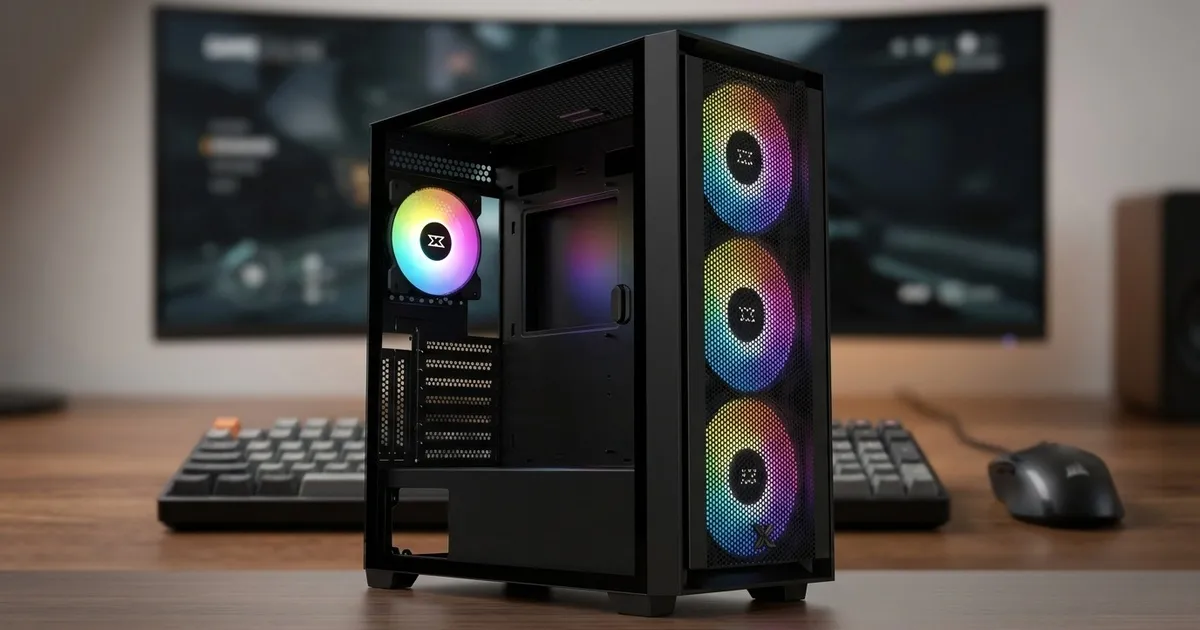 Xigmatek Anubis Pro Mid Tower Case — E-ATX, ARGB Fans | Evetech