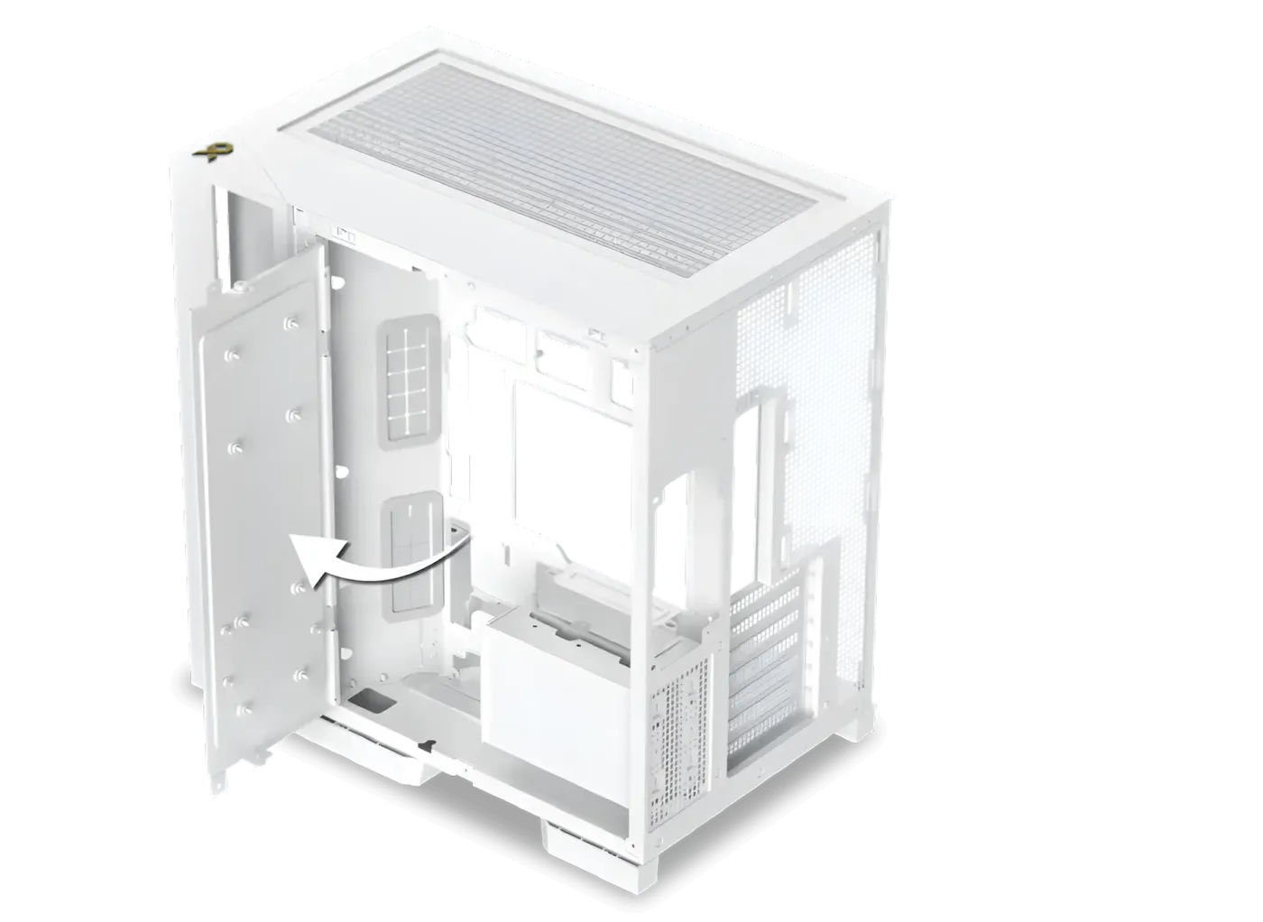 Illustration showing the supported drive mounting configurations for 3.5 inch and 2.5 inch drives