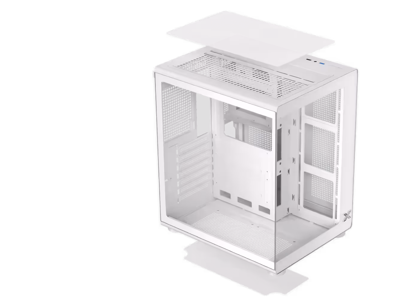 Close-up of the detachable bottom dust filter on the chassis