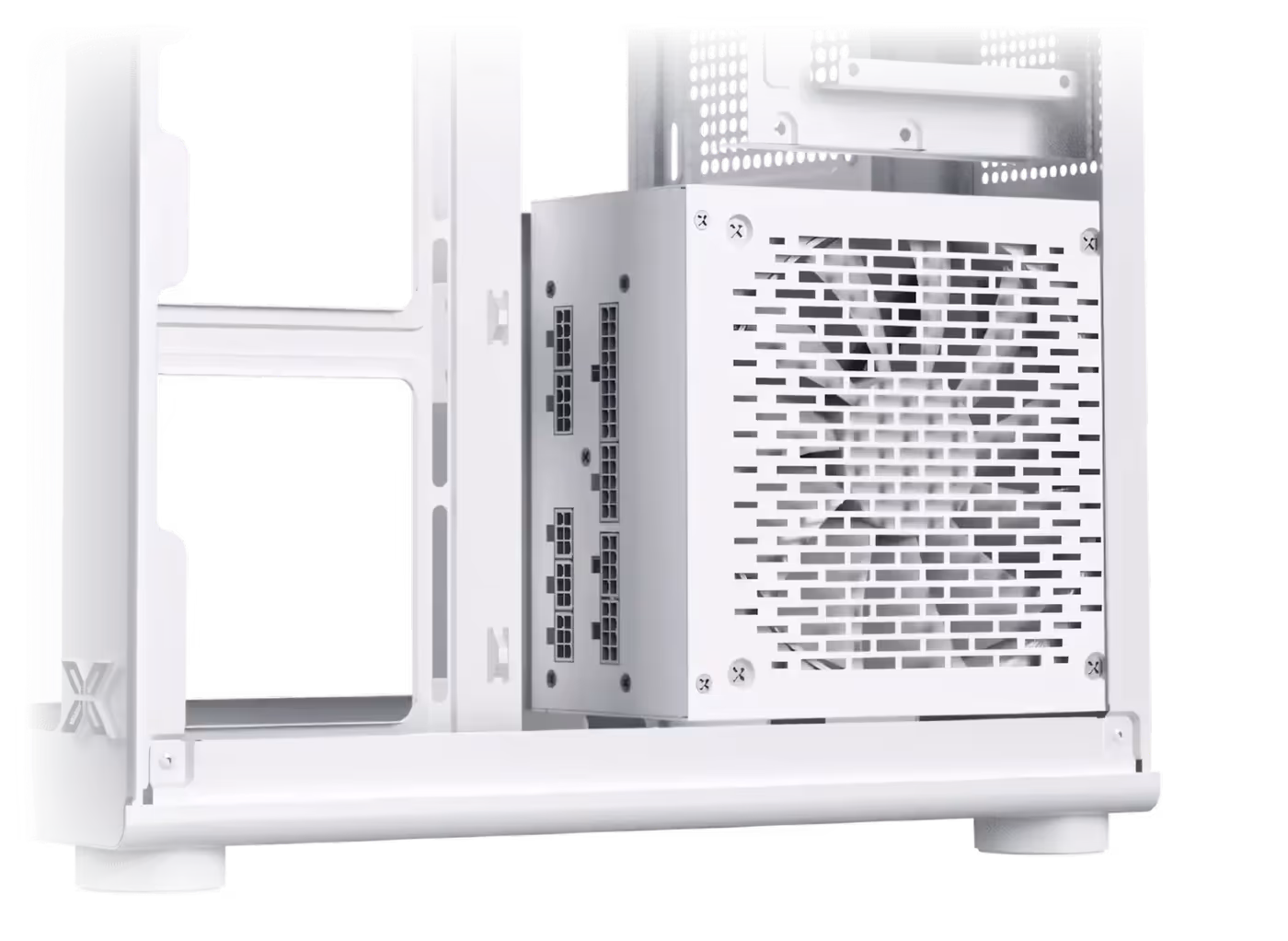 Internal chassis diagram illustrating the maximum 160mm length limit for the power supply unit