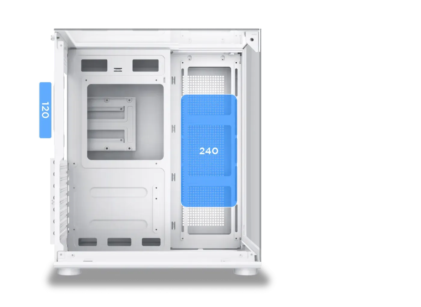 Xigmatek Aqua Compact Arctic Mid Tower Gaming Case | Evetech