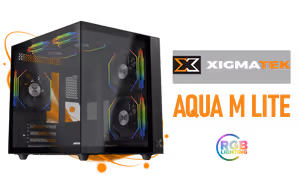 Xigmatek Aqua M Lite Gaming Case - Black  - Image 1