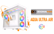 Xigmatek Aqua Ultra Air Mid Tower Case — White, E-ATX, 430mm GPU - image 1