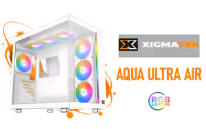Xigmatek Aqua Ultra Air Mid Tower Gaming Case White - Image 1