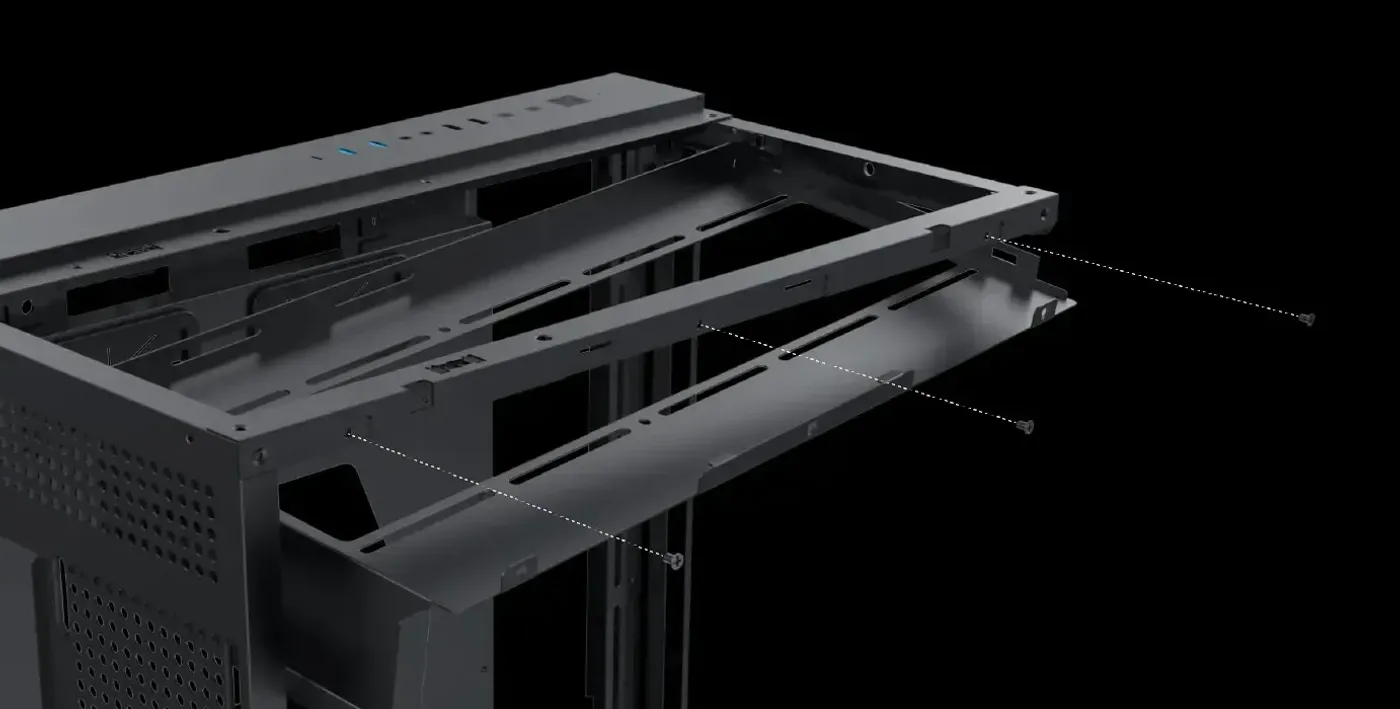 Vertical graphics card installation option in the Xigmatek Aqua Ultra