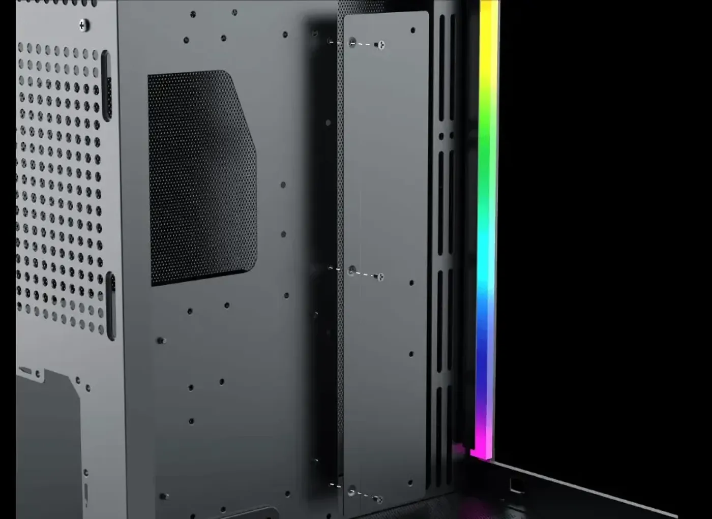 Top and motherboard tray radiator mounting options in the Aqua Ultra