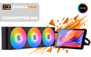 Xigmatek Connect Pro 360 AIO Cooler with 7" LCD & ARGB - image 1
