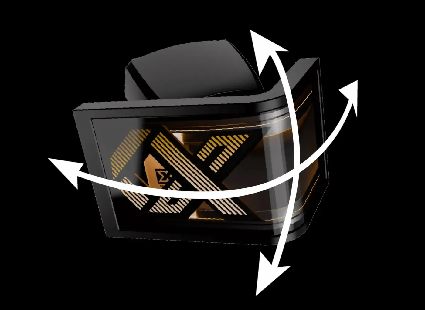 Image demonstrating the wide and full viewing angles of the high-quality display screen.