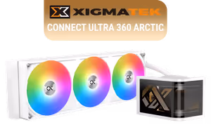 Xigmatek Connect Ultra 360 Arctic — 6.8" AMOLED AIO Cooler - image 1