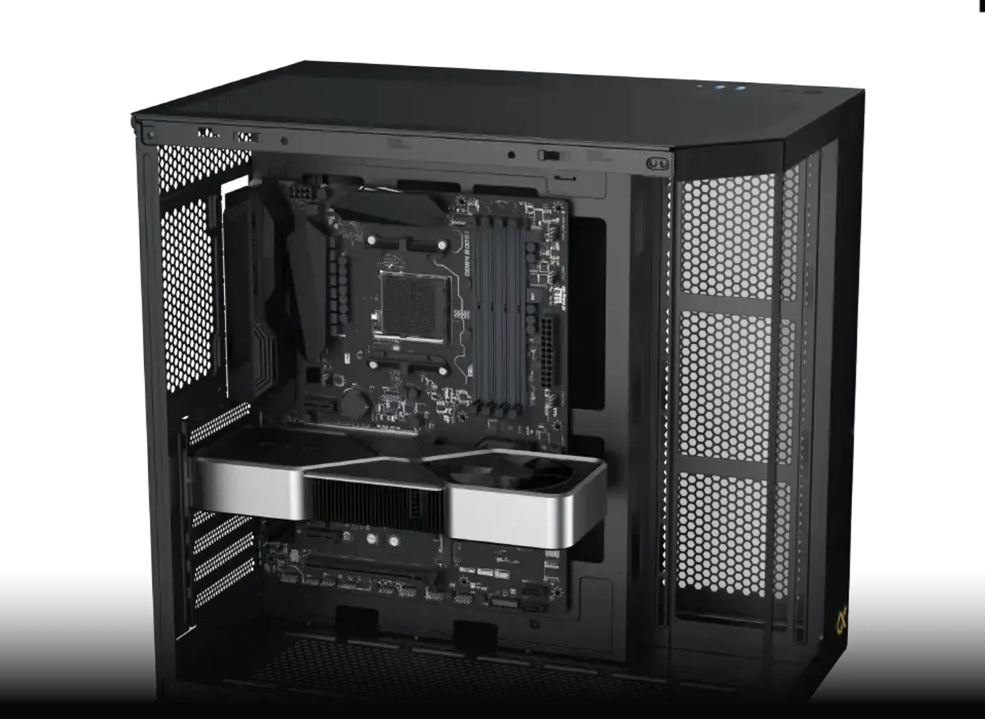 Graphics card length clearance inside the Cubi II chassis