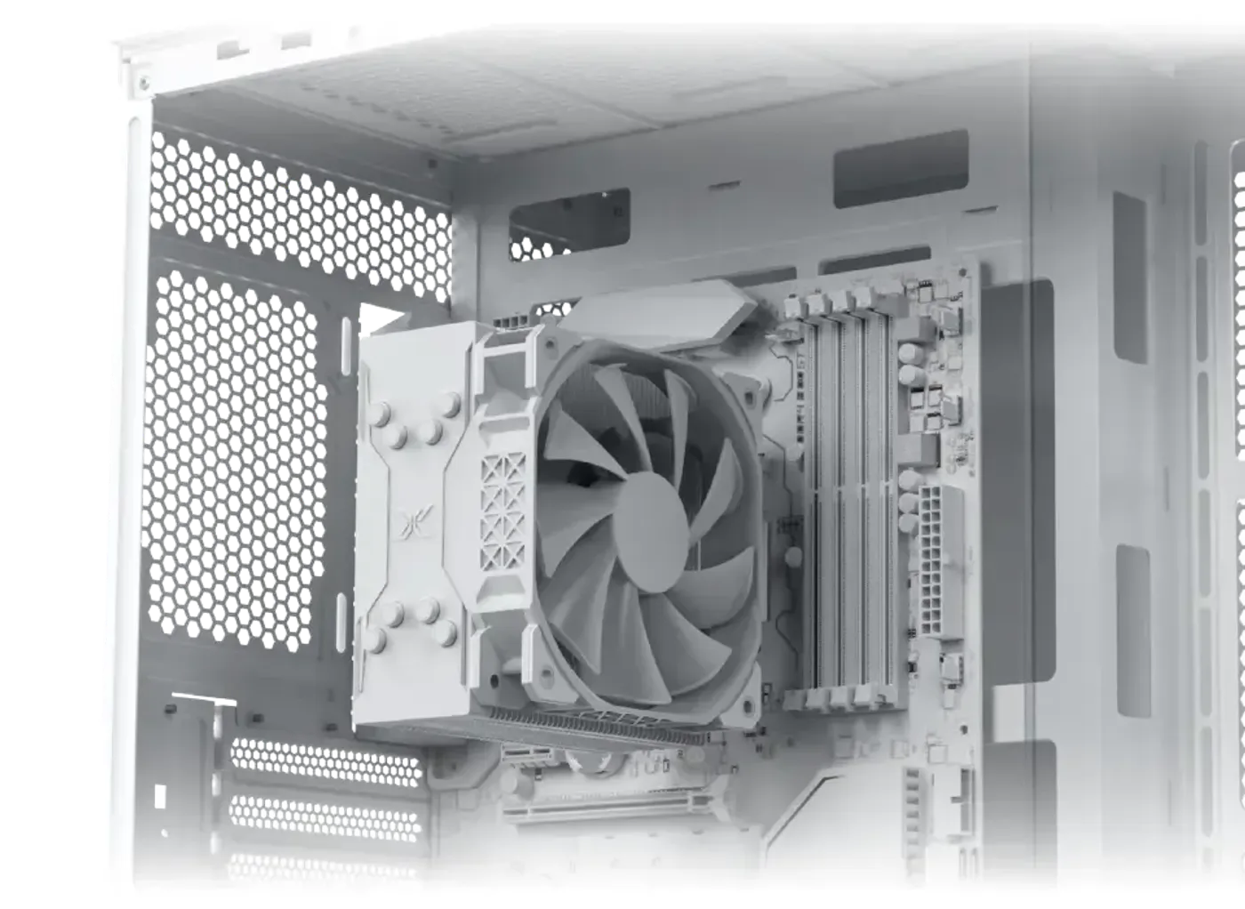 CPU cooler height clearance inside the Cubi II Arctic case