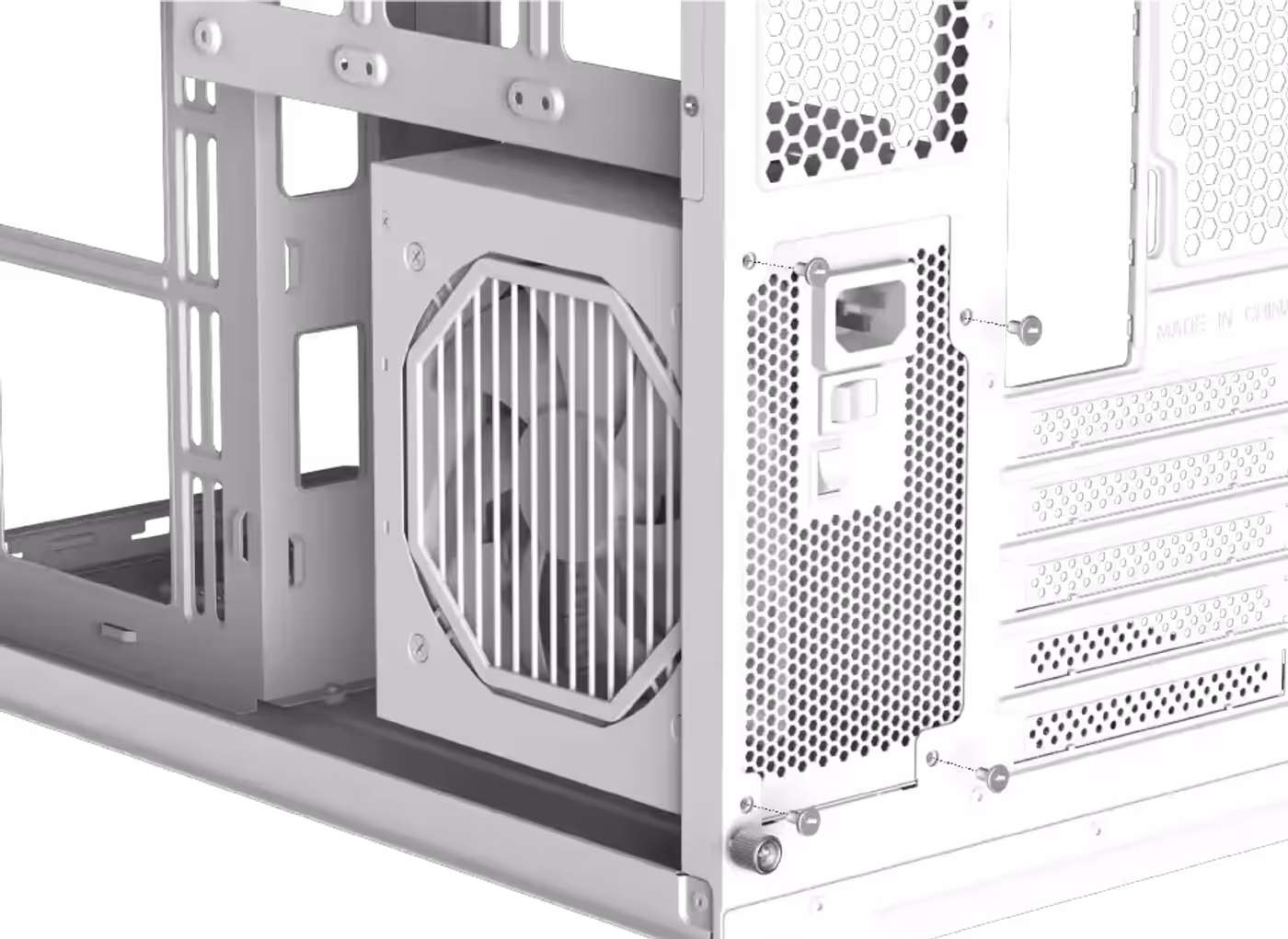 Power supply compatibility inside the Xigmatek Cubi M Arctic