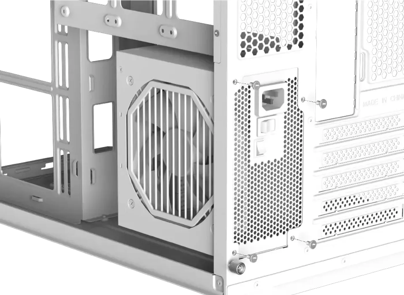 Power supply compatibility inside the Xigmatek Cubi M Arctic