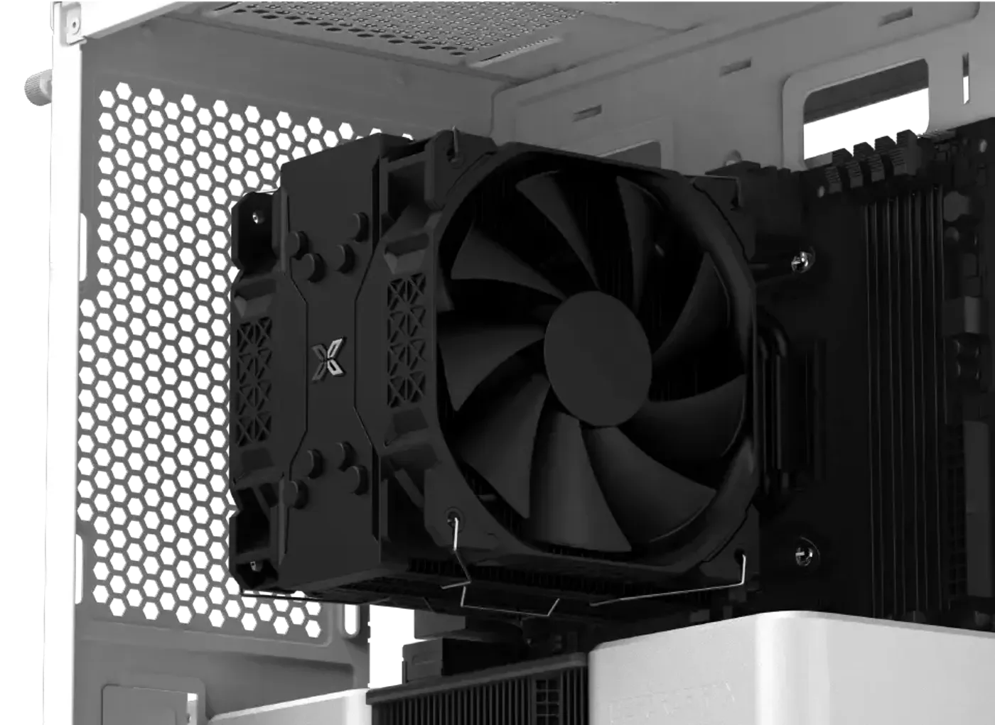 CPU cooler height clearance in the Xigmatek Cubi M Arctic