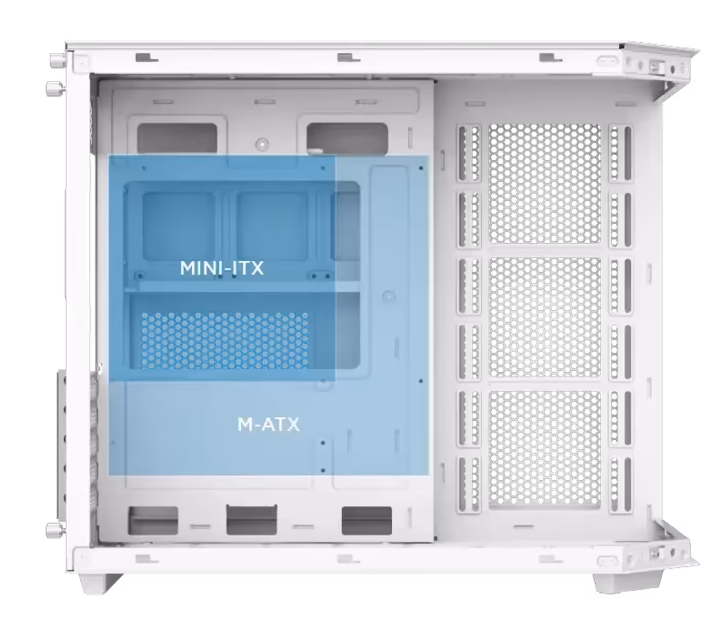 Motherboard compatibility inside the Xigmatek Cubi M Arctic case