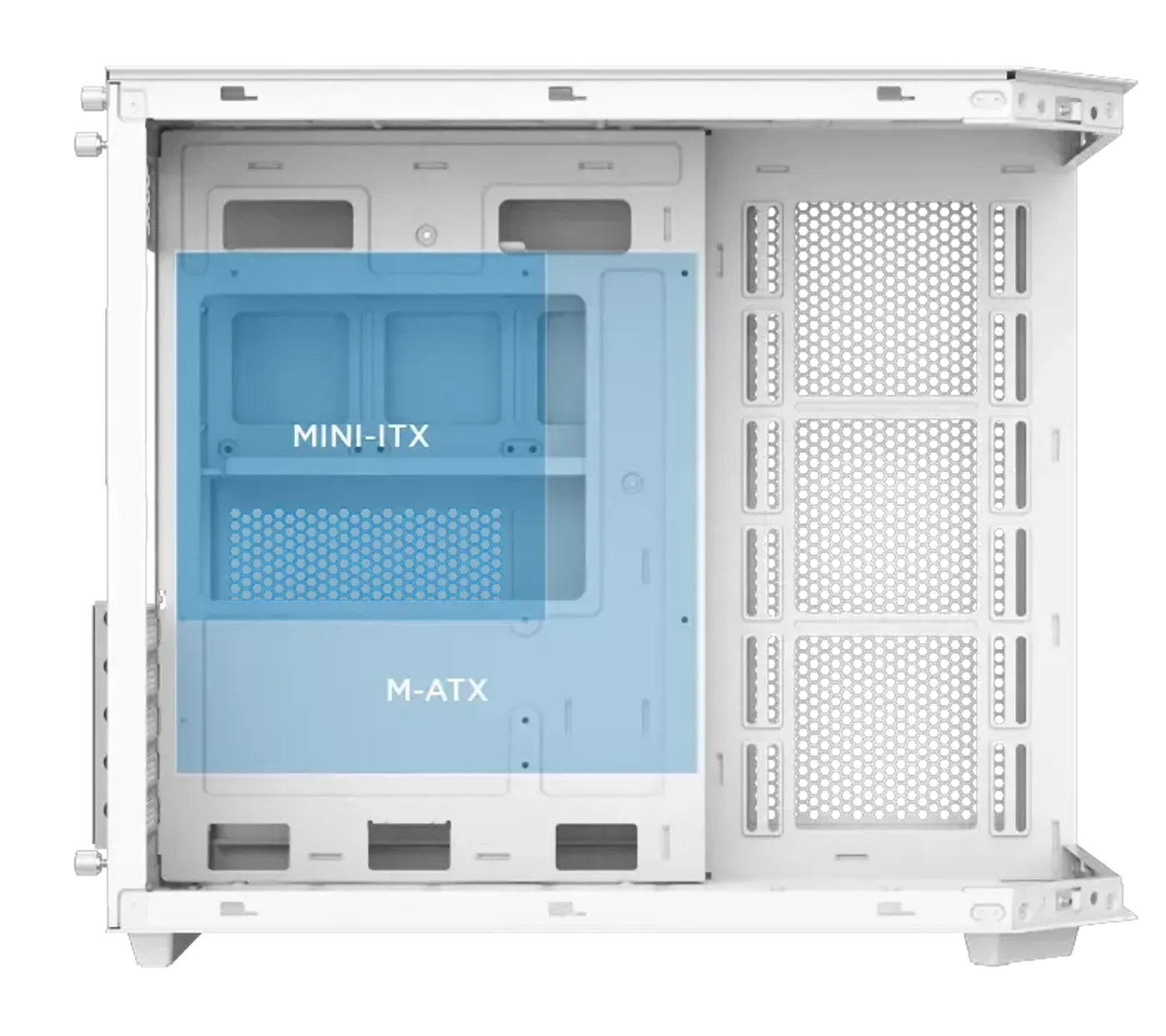 Motherboard compatibility inside the Xigmatek Cubi M Arctic case
