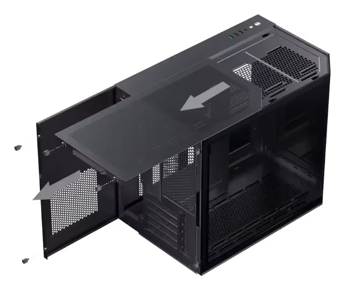 Easy-install panels on the Xigmatek Cubi M gaming case