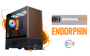 Xigmatek Endorphin WD Air Mid Tower Gaming Case Black - Image 1