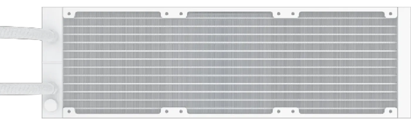 Aluminum radiator structure showing high density cooling channels