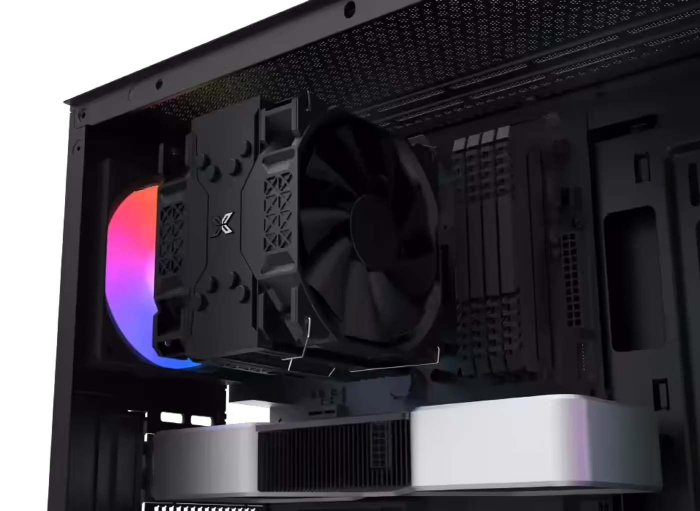 Vertical clearance available for a tower CPU cooler in the Gaming Y Pro