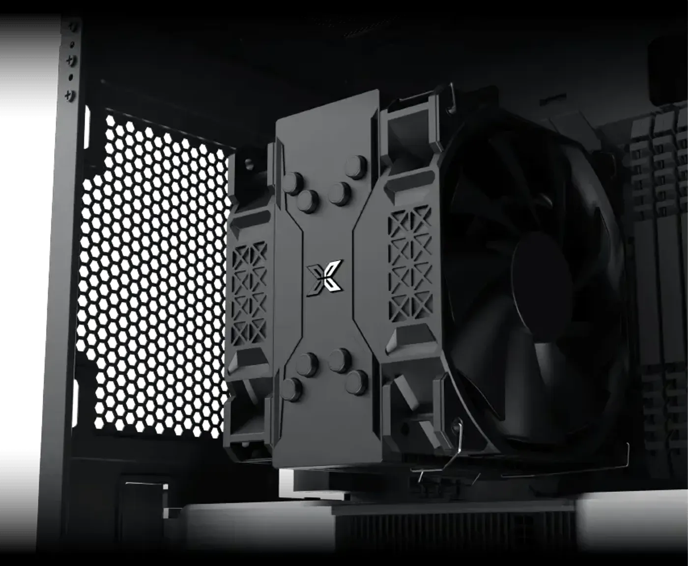CPU cooler height clearance inside the Master X II Pro case